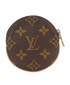 Louis Vuitton Round Coin Purse, &pound;150, Accessories, Brown, Coated Canvas, Back view